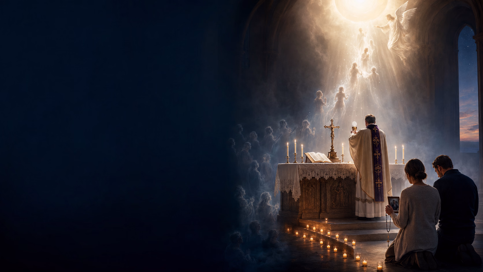 Des âmes élevées vers la lumière et la communion de Dieu