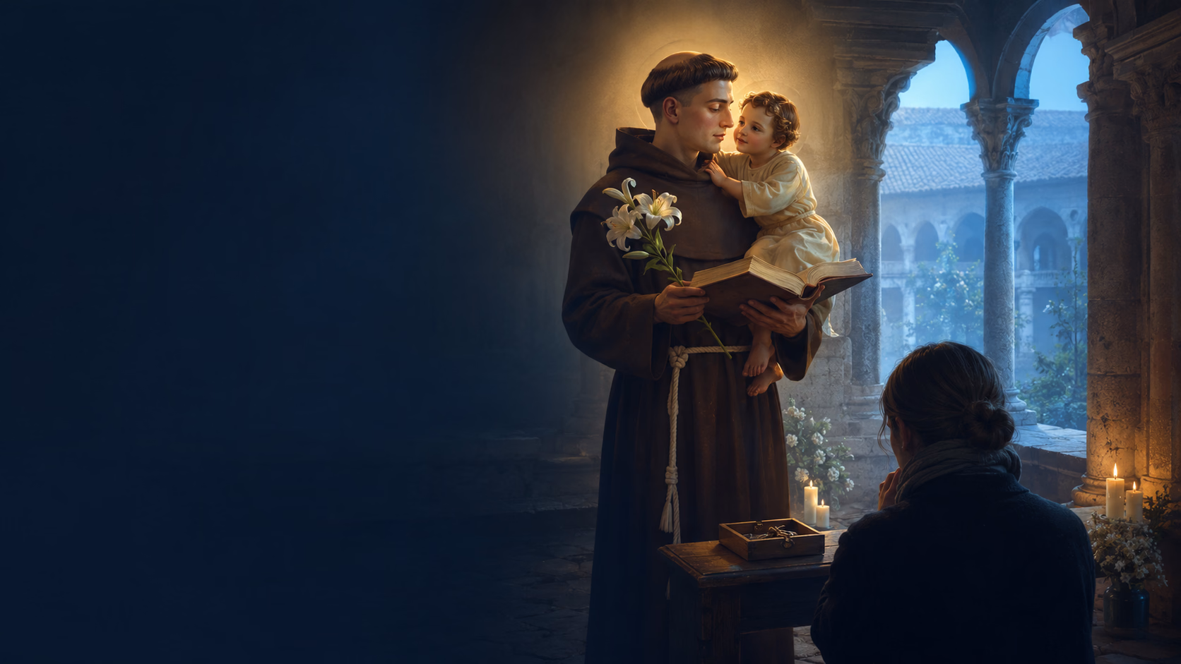 Saint Antoine de Padoue tenant l’Enfant Jésus
