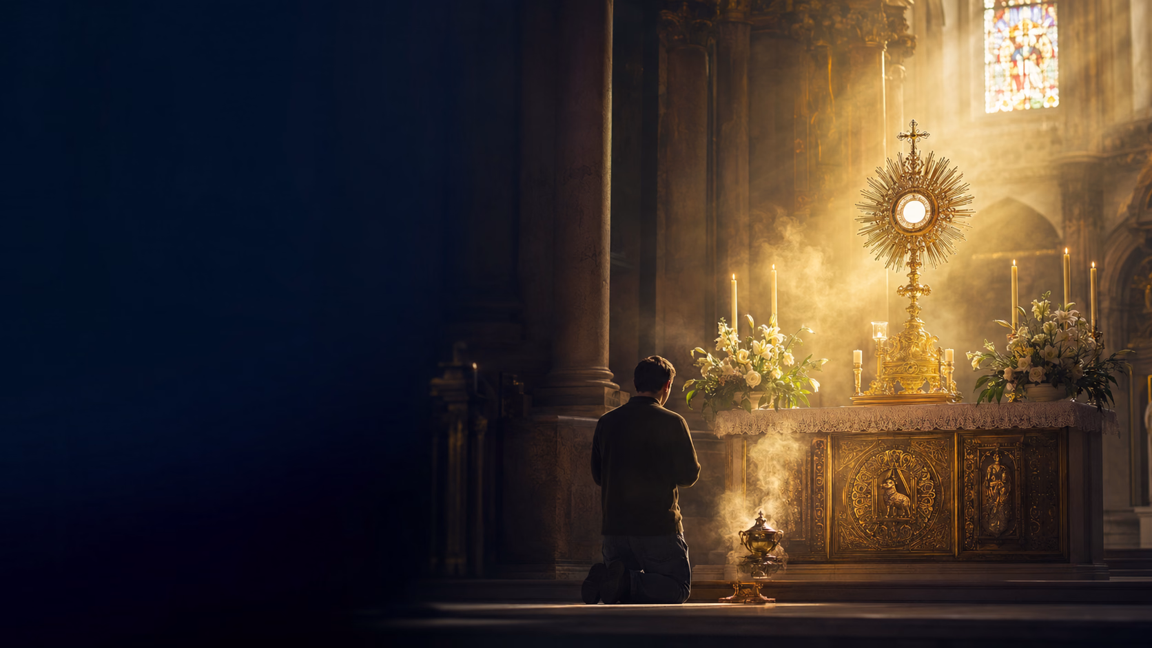 Adoration du Christ réellement présent dans l’Eucharistie