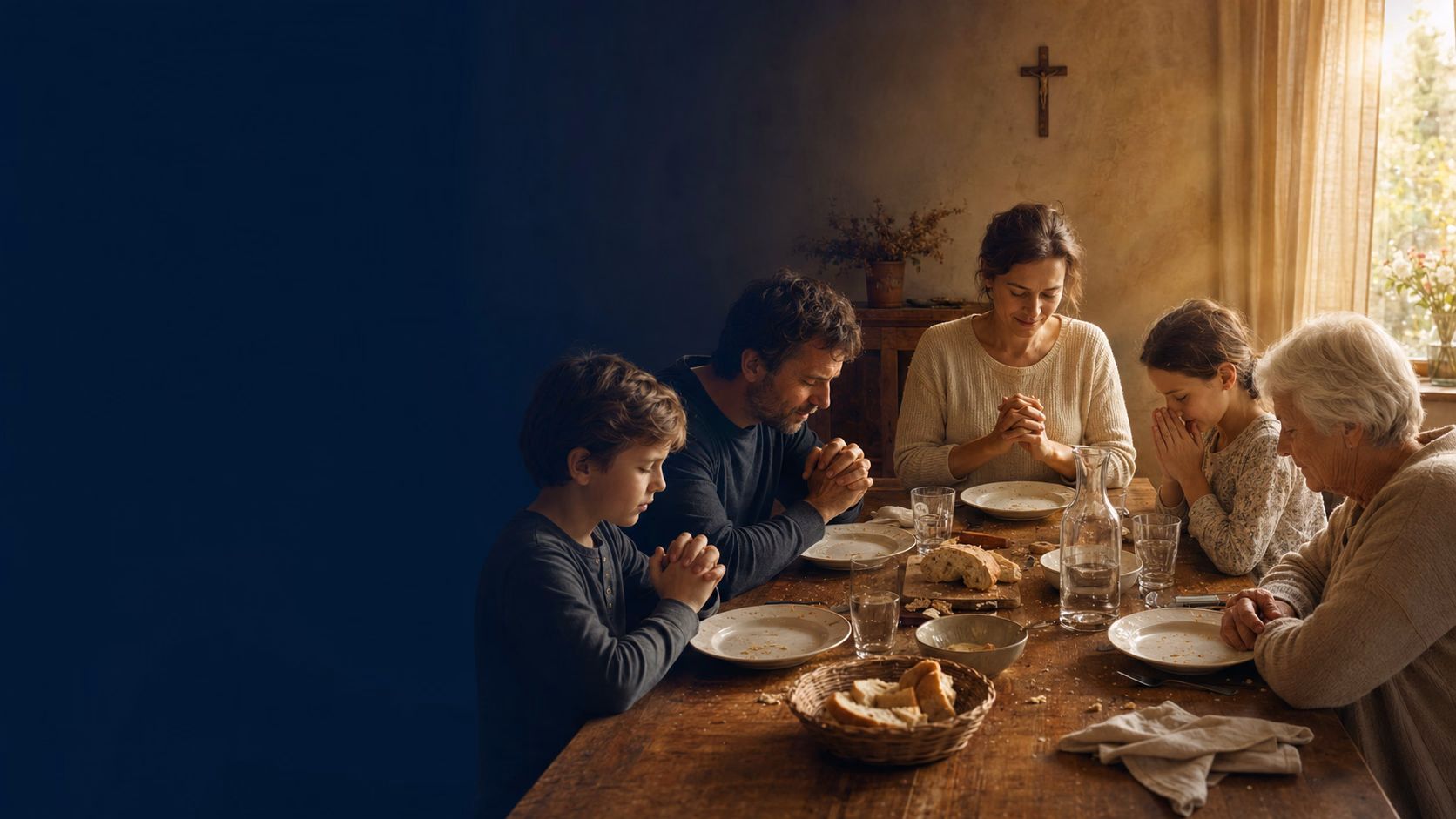 Action de grâce chrétienne après le repas