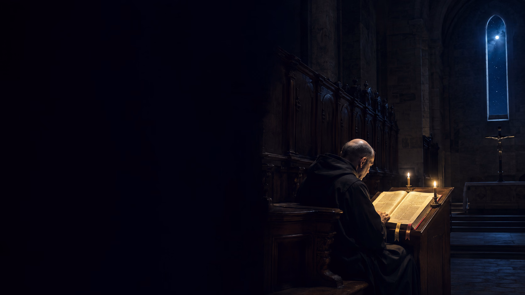 Prière chrétienne dans le silence de la nuit